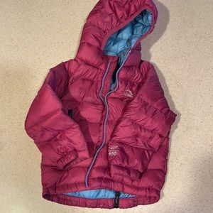 Pink puffer jacket 6-12 month size